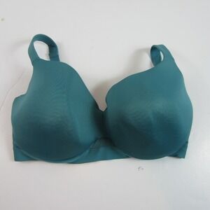 Cacique Lightly Lined Balconette 40H Bra Underwire Padded blue
